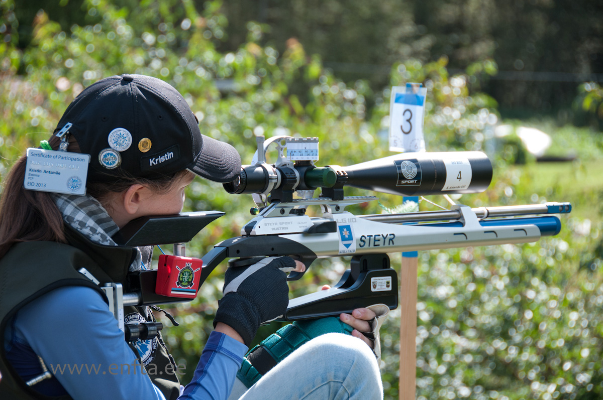 Kristin Antsmäe EE, Steyr LG 110 Field Target, Nikko Stirling Targetmaster 10-50x60